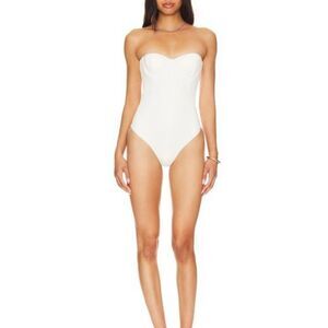 NWT Tularosa White Corset One-piece Women’s Size Small